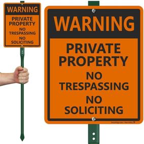 img 4 attached to LawnBoss Sign - Caution: Private Property No Trespassing