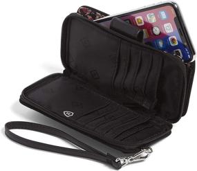 img 2 attached to Enhanced Microfiber Smartphone Wristlet 📱 by Vera Bradley with Advanced RFID Protection