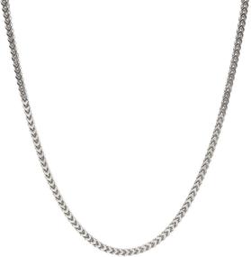 img 4 attached to 🌟 Sleek and Stylish: Sterling Silver Italian Franco Yellow Boys' Jewelry and Necklaces