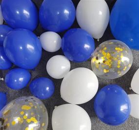 img 2 attached to Mesmerizing Oopat DIY Royal Blue Balloon Garland Kit: Perfected Party Decor for Royal Prince Baby Shower, Wedding, Graduation & More!