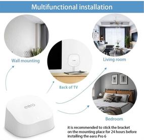 img 2 attached to 🔩 Высокоадгезивный набор крепежа для eero 6 Dual-Band Mesh Wi-Fi 6 - не требуется сверление (безвинтовой VHB держатель, 2 штуки)