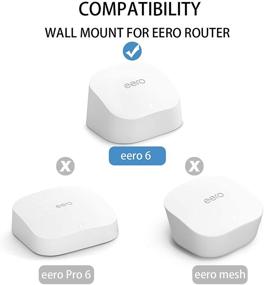 img 3 attached to 🔩 Высокоадгезивный набор крепежа для eero 6 Dual-Band Mesh Wi-Fi 6 - не требуется сверление (безвинтовой VHB держатель, 2 штуки)