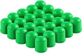 img 2 attached to Valve-Loc Tire Valve Caps: 25-Pack Green Stem Covers for Cars, SUVs, Bikes, Trucks, Motorcycles - Heavy-Duty, Airtight Seal, Easy-Grip Screw-On Use