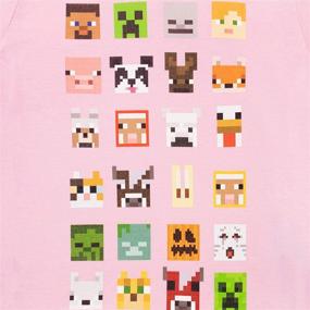 img 1 attached to 👧 Minecraft Girls T-Shirt: Express Your Love for the Game with Style!