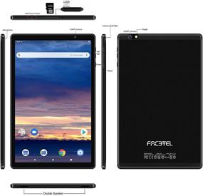 img 3 attached to 📱 Facetel Q3 Pro Android 10 Tablet - Octa-Core, HD IPS Screen, Google Certified, Wi-Fi, Bluetooth, GPS, Metal Body - Black