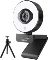 🎥 1080p 60fps webcam with dual microphones and ring light - ausdom af660 streamcam for twitch gaming/youtube streaming, usb computer web camera with auto focus for pc/laptop/mac, 75° field of view logo