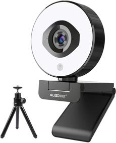img 4 attached to 🎥 1080P 60fps Webcam with Dual Microphones and Ring Light - AUSDOM AF660 StreamCam for Twitch Gaming/YouTube Streaming, USB Computer Web Camera with Auto Focus for PC/Laptop/MAC, 75° Field of View