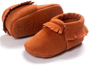 img 1 attached to 👞 CENCIRILY Moccasins Slippers: Stylish Leather Boys' Shoes with Tassels