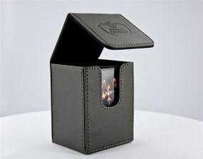 img 3 attached to 🔒 Black Leatherette Ultimate Guard Flip Deck Case