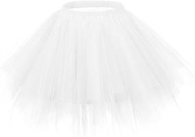 img 3 attached to 👗 Ellames Women's Vintage 1950s Tutu Petticoat: Enhance Your Ballet Bubble Dance with this Stylish Skirt