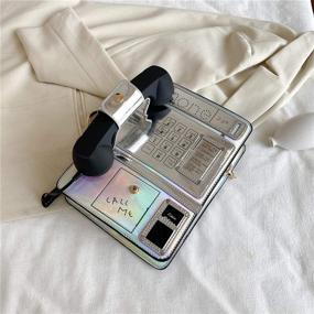 img 2 attached to 👜 Женские модные сумки и кошельки со светоотражающими элементами - стильным плечевым крестовым стилем в сумках на плечо