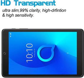 img 1 attached to 📲 Премиум [2 штуки] Защитное стекло для экрана XunyLyee для Alcatel Joy Tab/3T 8" с простой установкой - защита от царапин и кристально чистый дисплей