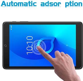 img 3 attached to 📲 Премиум [2 штуки] Защитное стекло для экрана XunyLyee для Alcatel Joy Tab/3T 8" с простой установкой - защита от царапин и кристально чистый дисплей