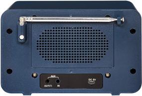 img 1 attached to 📻 Crosley CR3036D-NV Tribute Vintage AM/FM Bluetooth Radio in Navy Blue