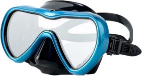 img 4 attached to 🤿 Rongbenyuan Swim Mask with Nose Cover - Diving Scuba Snorkel Set for Kids, Youth & Adults - Dry Top Snorkel Goggles