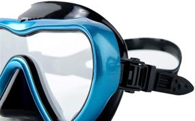 img 1 attached to 🤿 Rongbenyuan Swim Mask with Nose Cover - Diving Scuba Snorkel Set for Kids, Youth & Adults - Dry Top Snorkel Goggles