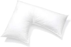 img 4 attached to Pillows with a Purpose: L Shaped Pillow Support - Enhanced Comfort for Head, Neck, and Shoulders - Including White Cover