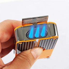 img 3 attached to 🔥 Cigar Lighter and Cigar Cutter Set - Jet Flame Torch Lighter and Cutter Combo with Gift Box (Cigar Lighter + Cutter)