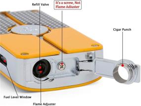 img 2 attached to 🔥 Cigar Lighter and Cigar Cutter Set - Jet Flame Torch Lighter and Cutter Combo with Gift Box (Cigar Lighter + Cutter)