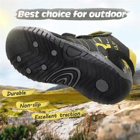 img 3 attached to High-Quality UOVO Waterproof Trekking Sneakers: Lightweight Boys' Shoes for Outdoor Adventures