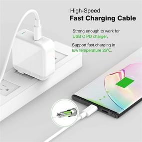 img 1 attached to 🔌 6.6ft USB C to USB C Charging Cable for MacBook Pro, MacBook 12 inch, New MacBook Air, iPad Pro 12.9/11, Mini 6, Air 4, Pixel 2/3/4 XL - Compatible with All PD USB C Charger