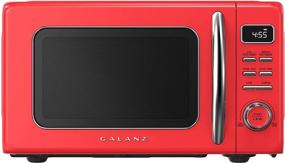img 4 attached to Galanz GLCMKZ09RDR09 Retro Countertop Microwave Oven With Auto Cook &Amp