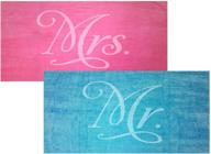 classy bride mrs beach towel logo