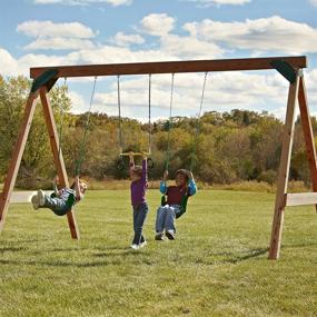 img 2 attached to 🏗️ Build Your Own Wooden Swing-N-Slide Scout Playset with Custom DIY Hardware Kit in Brown