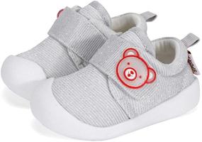 img 3 attached to Cute Animal Baby Shoes: First Walkers for Boys and Girls - Toddler Sneakers with Soft Rubber Sole