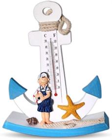 img 1 attached to BANBERRY DESIGNS Thermometer Decoration Beach Housewarming