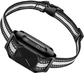 img 4 attached to 🐶 AUGLEY Rechargeable Dog Bark Collar: Waterproof Smart Anti Barking Training Shock Collar with Progressive Beep & Vibration - Suitable for Small, Medium, & Large Dogs