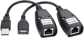 img 1 attached to 💻 USB 2.0 to RJ45 LAN Extension Adapter for Cat5/Cat5e/Cat6 Cables - USB Extender