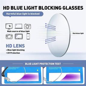 img 2 attached to MEETSUN Blocking Glasses Eyestrain Computer Computer Accessories & Peripherals