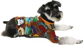 img 1 attached to 🐶 Hip Hop Cool Style Dog Shirt for Small and Medium Dogs - STYLEAGAL Dog Shirt, Made with Pure Cotton Texture, Breathable and Elastic (Medium)