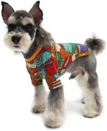 🐶 hip hop cool style dog shirt for small and medium dogs - styleagal dog shirt, made with pure cotton texture, breathable and elastic (medium) логотип