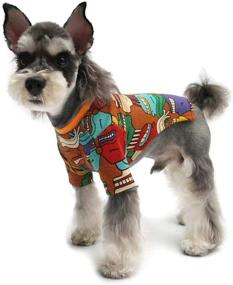 img 4 attached to 🐶 Hip Hop Cool Style Dog Shirt for Small and Medium Dogs - STYLEAGAL Dog Shirt, Made with Pure Cotton Texture, Breathable and Elastic (Medium)