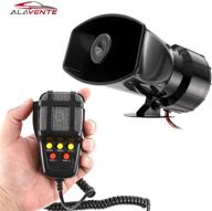 universal fit 100 watt 5 tone sound car siren horn with mic pa speaker system - alavente - ideal for car, vehicle, van, truck, motorcycle, moped logo