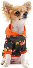 img 2 attached to 🎃 Peppot Dog Pumpkin Costume - Pet Halloween Hoodie Winter Coat Kitten Sweatshirts - Cat Clothes