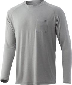 img 2 attached to 👕 HUK Men's Waypoint Long Sleeve Performance T-Shirt +50 UPF: Ultimate Sun Protection for Active Men