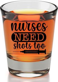 img 3 attached to 🍷 Must-Have Wine Glass + Nurses Deserve Shots Too Shot Glass Gift Set - Perfect Quarantine Gift For Nurses, Doctors, Best Friend, Sister, Mom - Birthday, Christmas, Anniversary