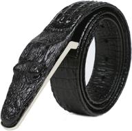 🐊 alligator and crocodile cowhide belts with buckle logo