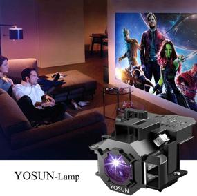 img 1 attached to 📽️ YOSUN V13H010L42 Projector Bulb for Epson ELPLP42 PowerLite Home Cinema 83+ 83C 83V 410W EX90 EMP-83H H330A - Replacement Projector Lamp