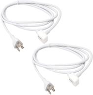 🔌 leagy 2 pack 6 ft replacement power adapter extension cord wall cable for apple mac ibook macbook pro macbook power adapters magsafe 1 or magsafe 2 models logo