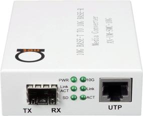 img 3 attached to 10Gig Fiber to 10G Copper UTP Ethernet Media Converter - Open SFP+ 10Gb Slot - 10G Base-T to 10G Base-R - Cat7 UTP 1m Cable in Set - 10Gbps Ethernet Fiber Optic Converter