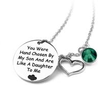 daughter necklace birthstone wedding birthday girls' jewelry logo