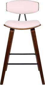 img 3 attached to Armen Living Mid Century Leather Barstool