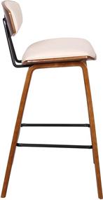 img 2 attached to Armen Living Mid Century Leather Barstool