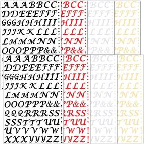 img 4 attached to 🔤 704 Pieces Iron-on Letters - Heat Transfer Vinyl Letters for DIY Fabric Projects - Vinyl Alphabets PU HTV - Iron-on Letters Applique Alphabet - Clothing Printing Crafts Decorations, 4 Colors