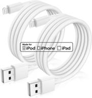 ๐ฑ 2pack apple iphone charger cable - 3ft lightning cable mfi certified for fast iphone charging - compatible with iphone 11 pro/xs max/xr/8/7/se/5c, ipad logo