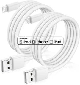 img 4 attached to 📱 2Pack Apple iPhone Charger Cable - 3ft Lightning Cable MFI Certified for Fast iPhone Charging - Compatible with iPhone 11 Pro/XS Max/XR/8/7/SE/5c, iPad